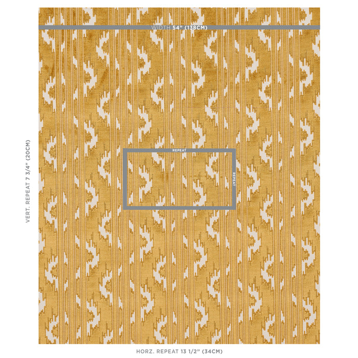 Schumacher Murat Velvet Gold Fabric 80321