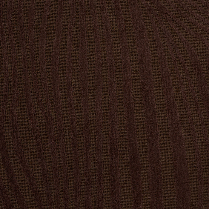 Schumacher Gunta Cut Velvet Espresso Fabric 80363