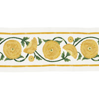 Schumacher Saranda Flower Embroidery Tape Marigold Trim 80391