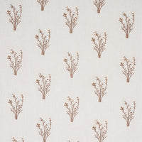 Schumacher Stora Embroidery Ivory Fabric 80401