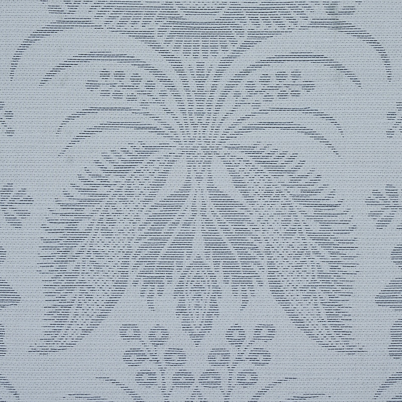 Schumacher Greta Damask Blue Fabric Sample 80420