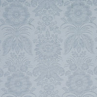Schumacher Greta Damask Blue Fabric 80420