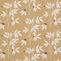 Schumacher Lilla Embroidery Ochre Fabric 80434