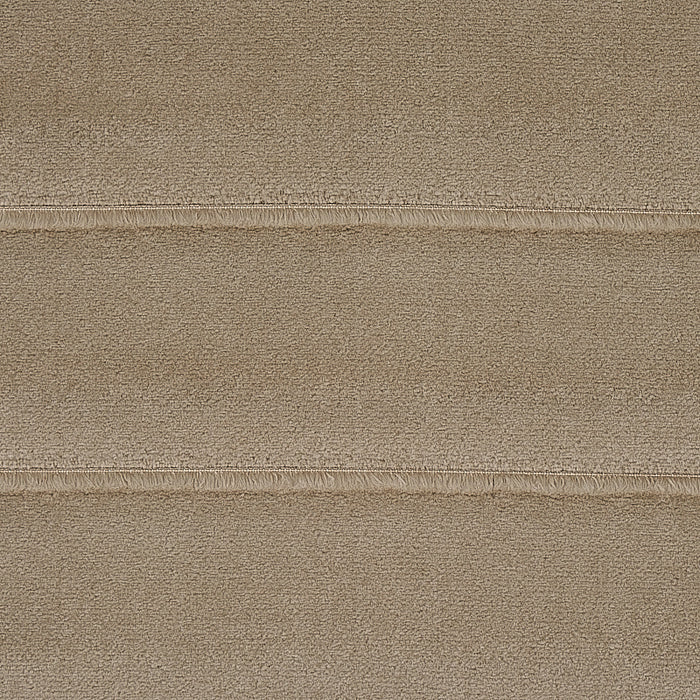 Schumacher Frederika Channeled Velvet Mushroom Fabric Sample 80461