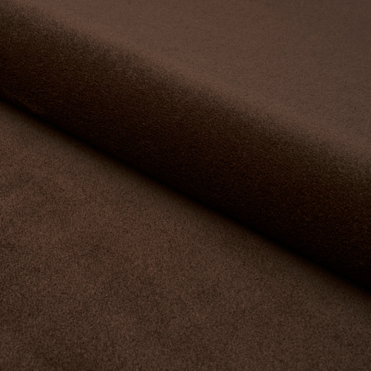 Schumacher Hermine Virgin Wool Chocolate Fabric Sample 80475