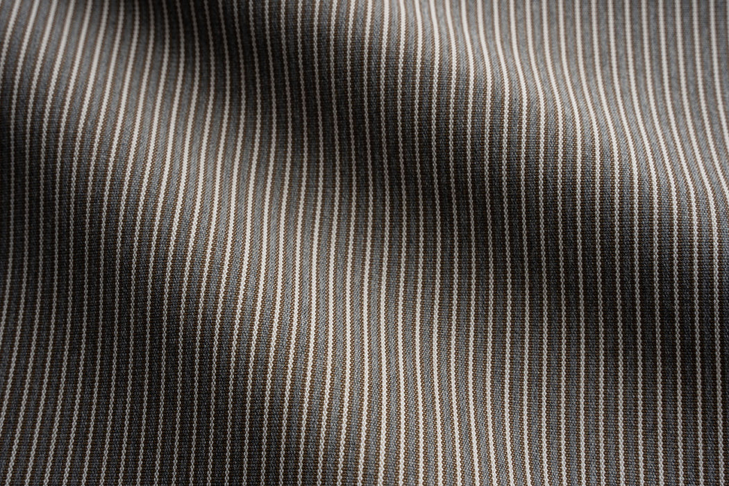 Perennials Ticking Stripe Cement Fabric 805-180