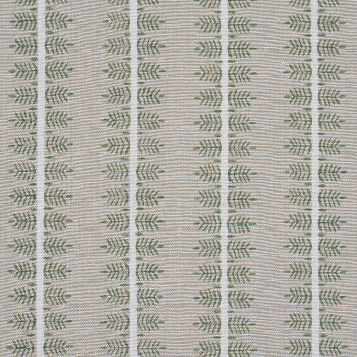 Schumacher Alva Hand Block Print Olive Fabric Sample 80524