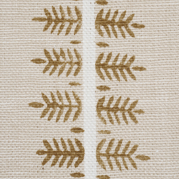 Schumacher Alva Hand Block Print Ochre Fabric 80525