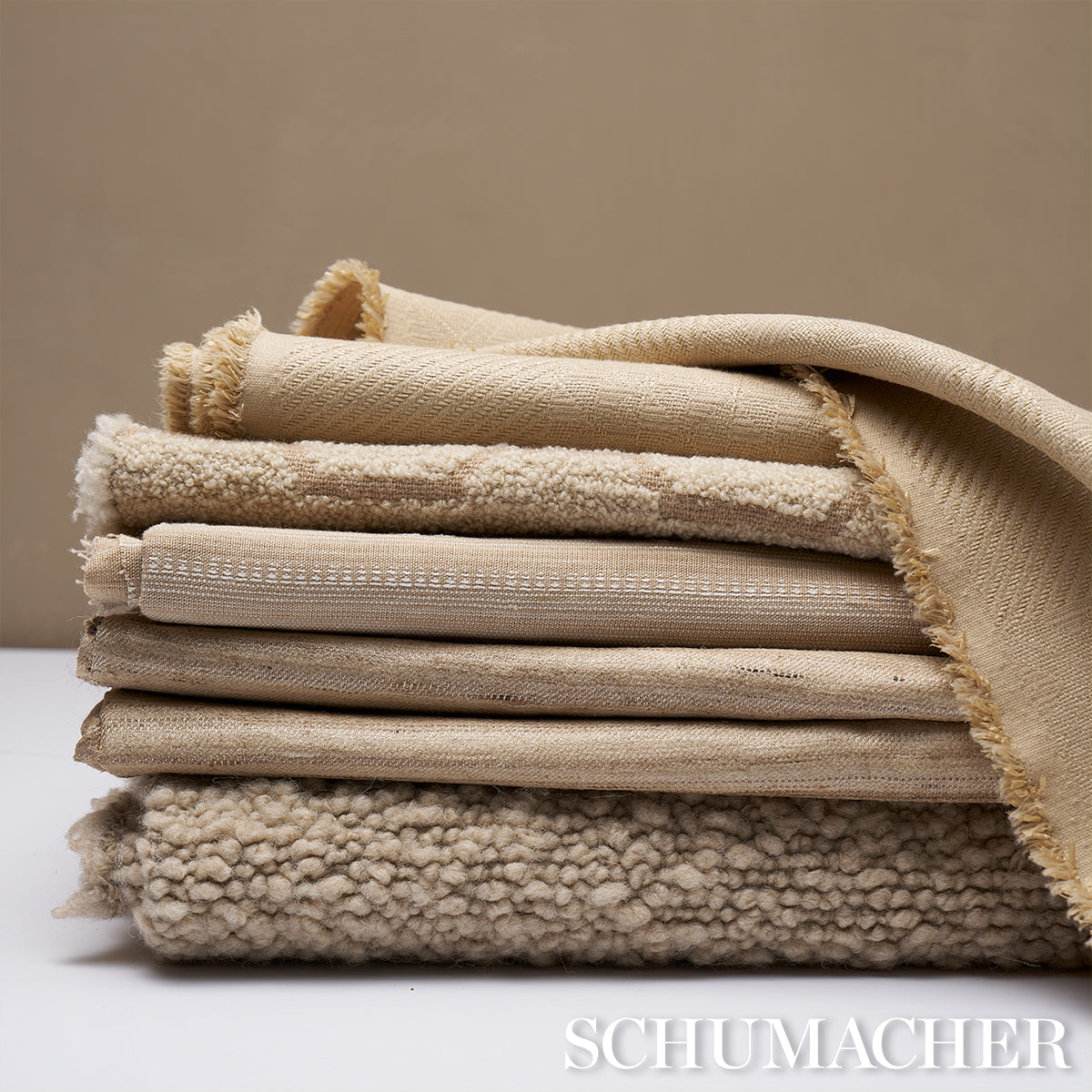 Schumacher Margarete Boucle Bisque Fabric 80532
