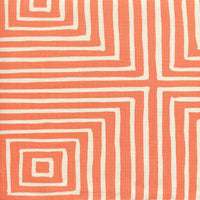 China Seas Ziggurat Reverse Large Scale Orange Fabric 8055-04