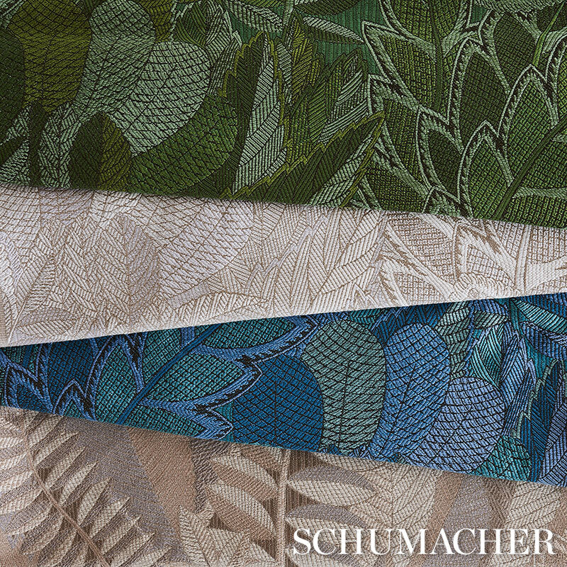 Schumacher Japura Forest Ivory Fabric 80562
