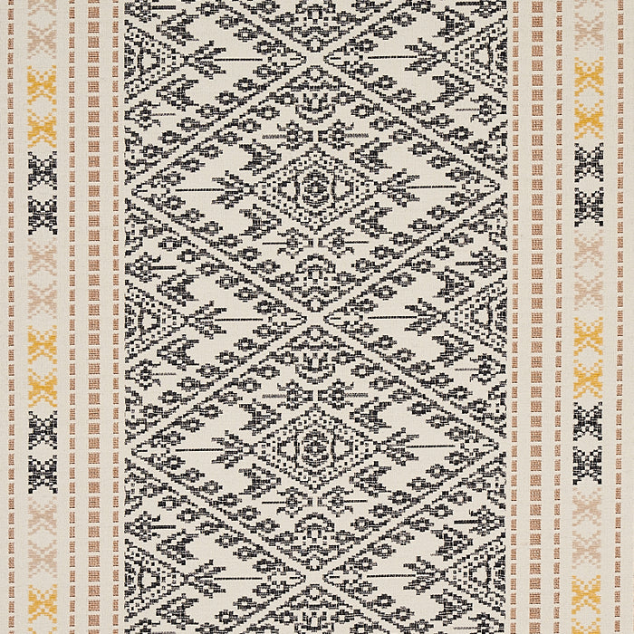 Schumacher Ruiz Jacquard Black Fabric 80610