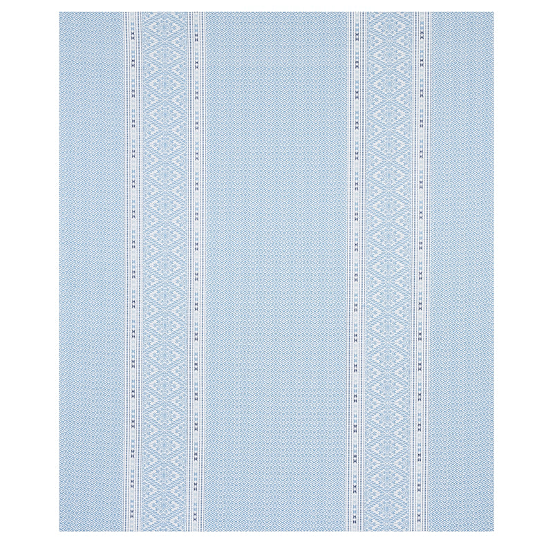 Schumacher Ruiz Jacquard Sky Fabric Sample 80611