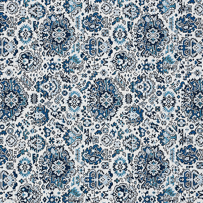 Schumacher Pallay Epingle Porcelain On Ivory 80622 Fabric | 40% Off ...