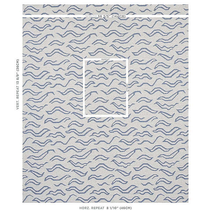 Schumacher Kata Denim Fabric 80682