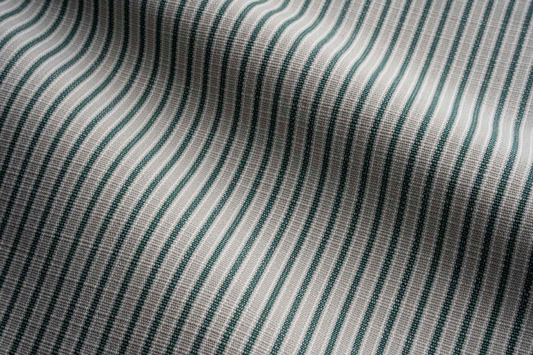 Perennials Tick Tock Stripe Emerald Fabric 807-347