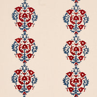 Schumacher Constantine Red & Blue Fabric 80711