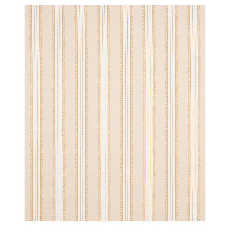 Schumacher Etruscan Stripe Ivory & Ochre Fabric Sample 80720