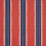 Schumacher Etruscan Stripe Red & Blue Fabric Sample 80721