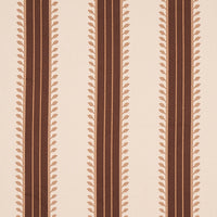 Schumacher Etruscan Stripe Brown Fabric 80722
