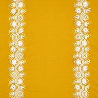 Schumacher Theodora Embroidery Saffron Fabric 80740