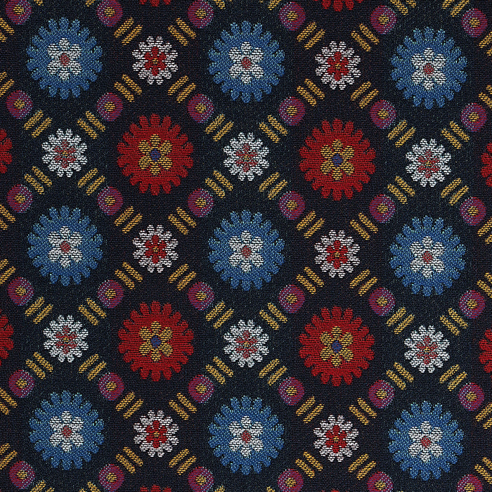 Schumacher Larissa Navy Fabric 80770