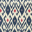 China Seas Lockan Navy Red Fabric 8080-09