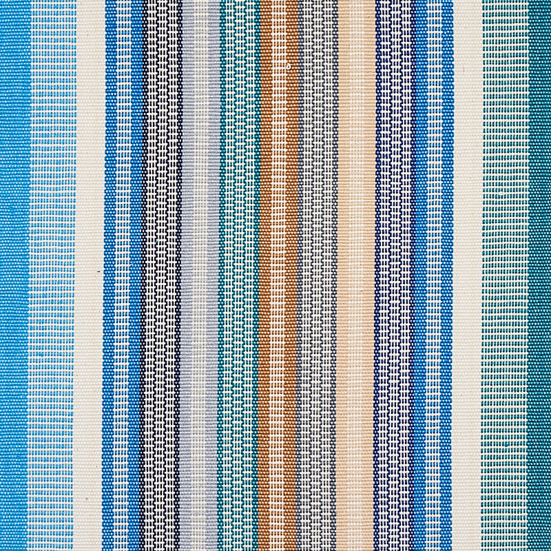 Schumacher Ripple Hand Woven Stripe Surf Fabric 80821
