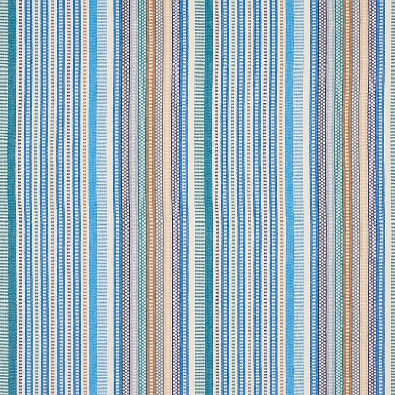 Schumacher Ripple Hand Woven Stripe Surf Fabric 80821