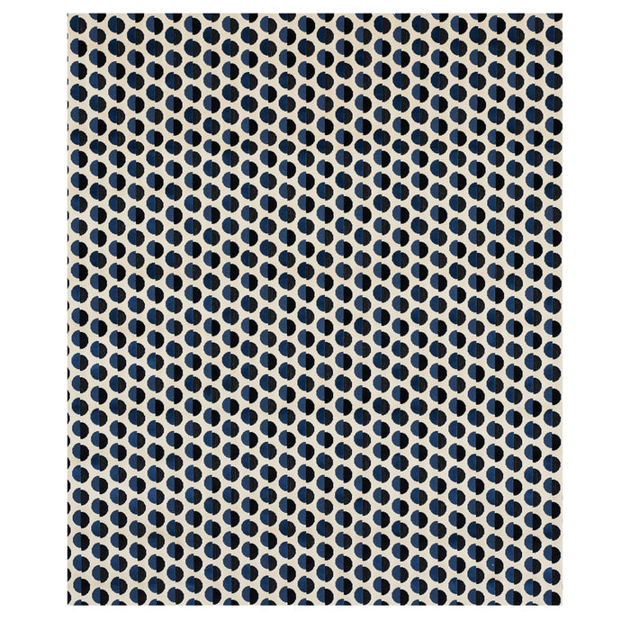 Schumacher Half Moon Velvet Navy Fabric Sample 80850