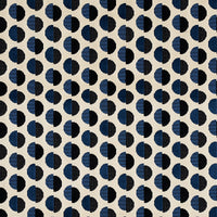 Schumacher Half Moon Velvet Navy Fabric 80850