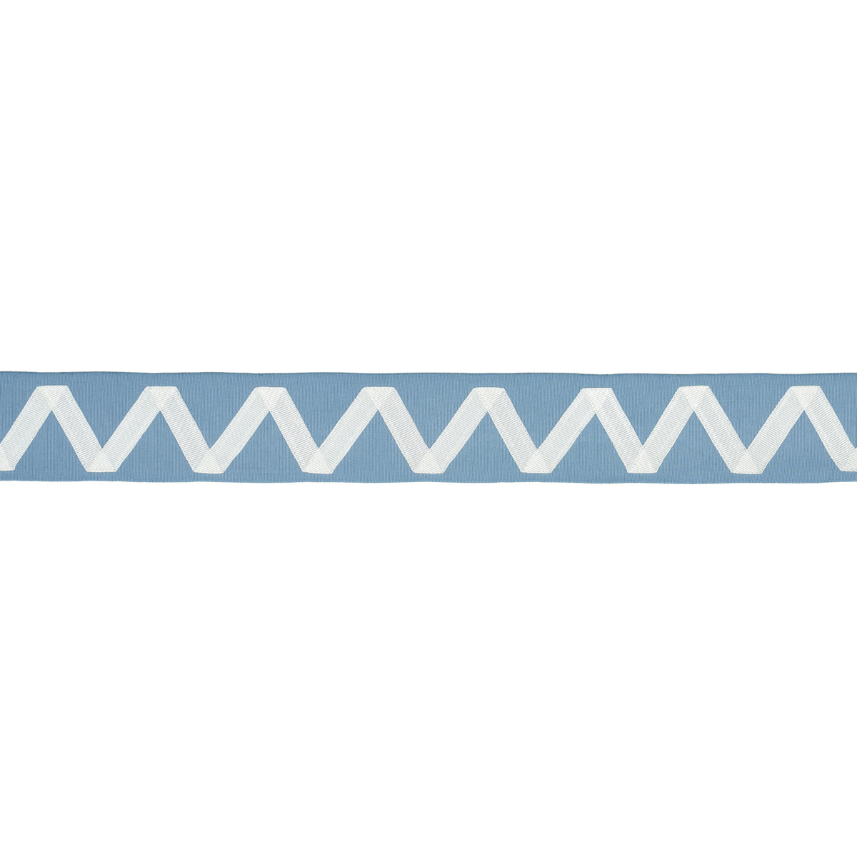 Schumacher Legere Applique Tape Ivory On Sky Trim Sample 80873