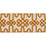 Schumacher Knotted Trellis Tape Ocher On Unbleached Trim 80882