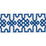 Schumacher Knotted Trellis Tape Blue On White Trim 80883