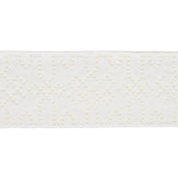 Schumacher Knotted Trellis Tape White On White Trim 80884