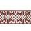 Schumacher Knotted Trellis Tape Grey On Brown Trim 80886