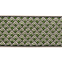 Schumacher Sunrise Embroidery Tape Emerald Trim 80892