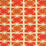 China Seas Georgia Small Scale Tangerine Orange Fabric Sample 8090-08