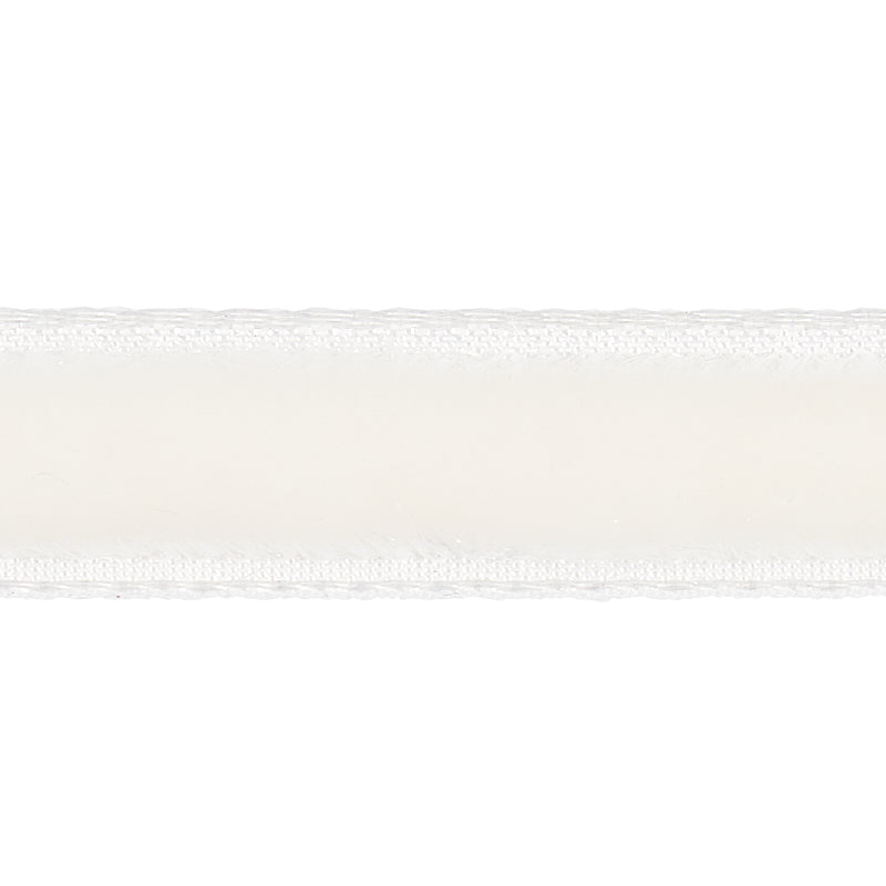 Schumacher Velvet Tape Narrow Ivory Trim Sample 80920