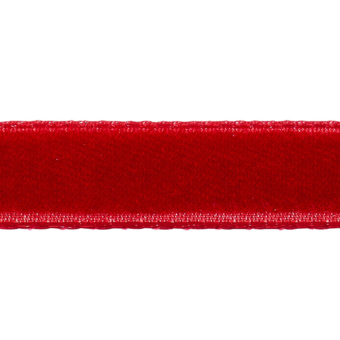 Schumacher Velvet Tape Narrow Crimson Trim 80927