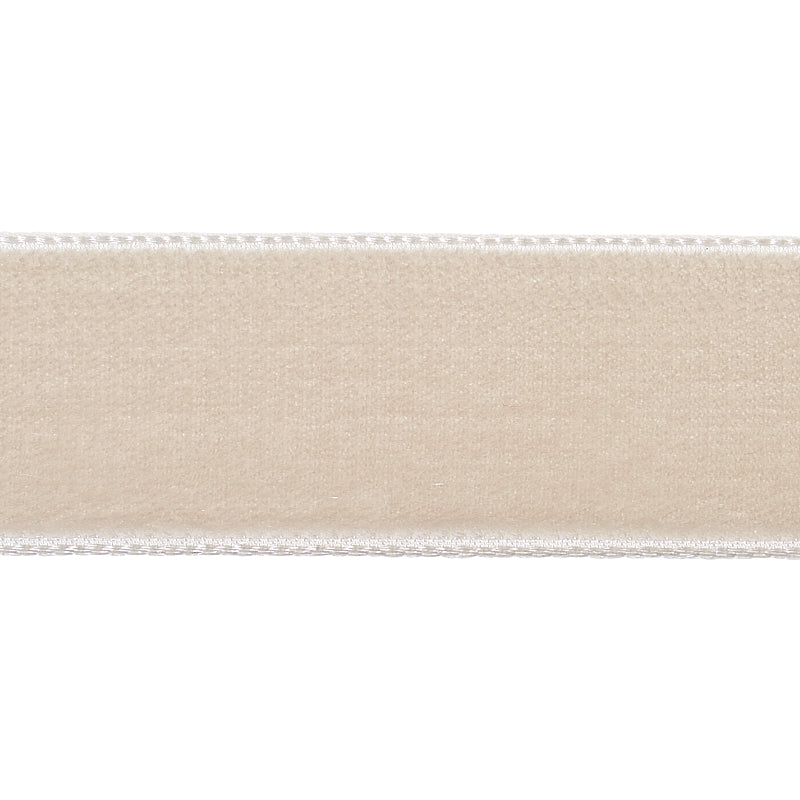 Schumacher Velvet Tape Medium Dove Trim Sample 80941