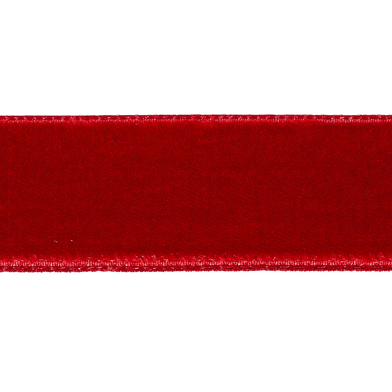 Schumacher Velvet Tape Medium Crimson Trim Sample 80947