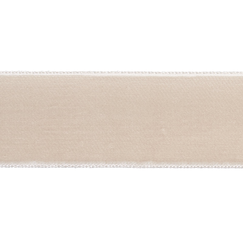 Schumacher Velvet Tape Wide Dove Trim Sample 80961