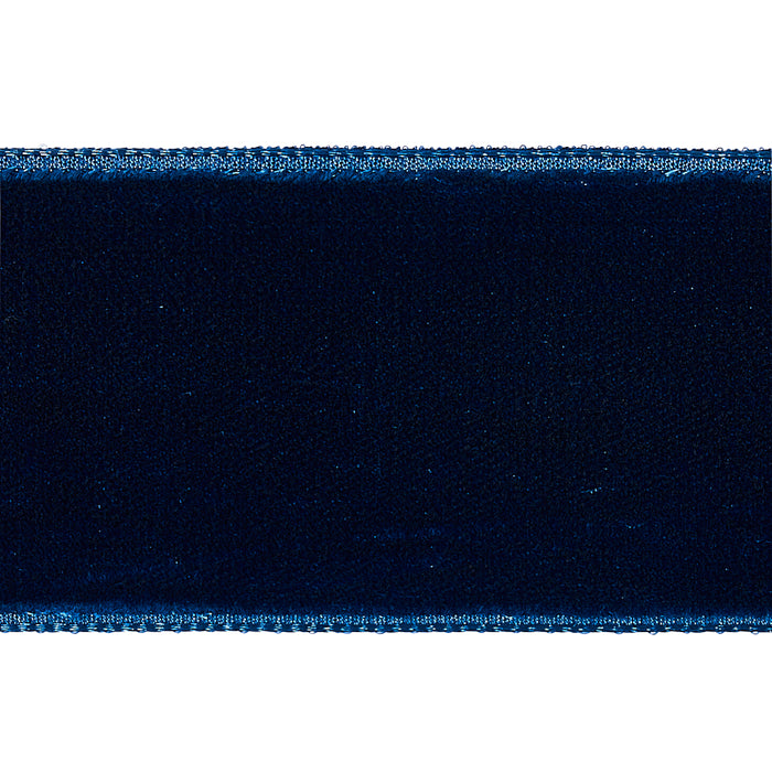 Schumacher Velvet Tape Wide Saphire Trim 80964