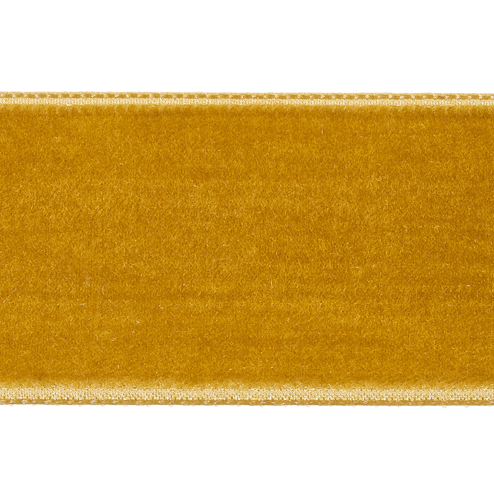 Schumacher Velvet Tape Wide Gold Trim 80966