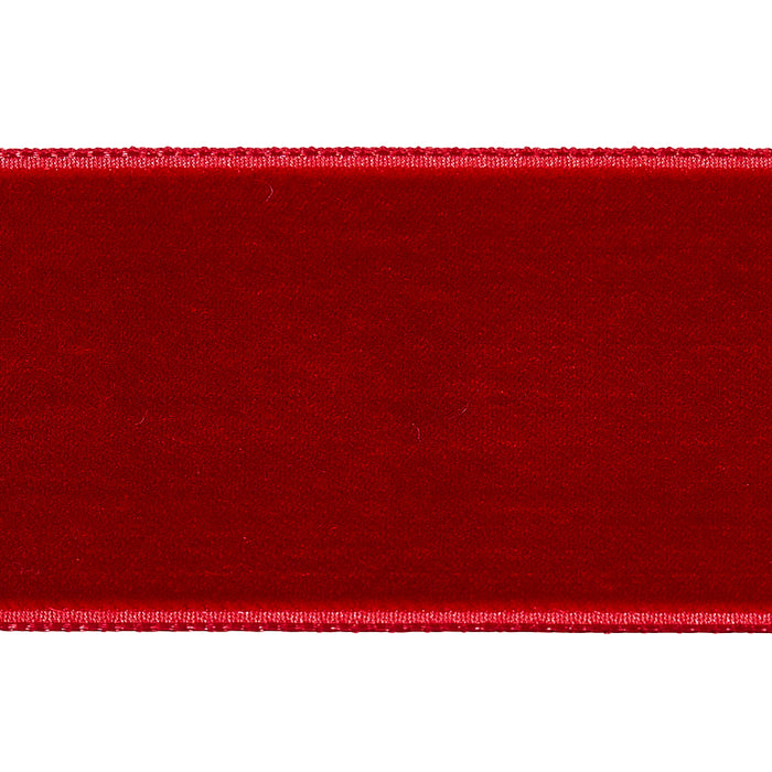 Schumacher Velvet Tape Wide Crimson Trim 80967