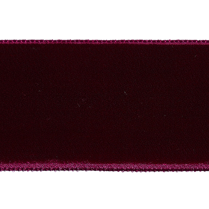 Schumacher Velvet Tape Wide Aubergine Trim 80968