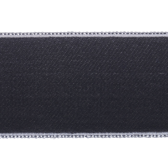 Schumacher Velvet Tape Wide Graphite Trim 80970