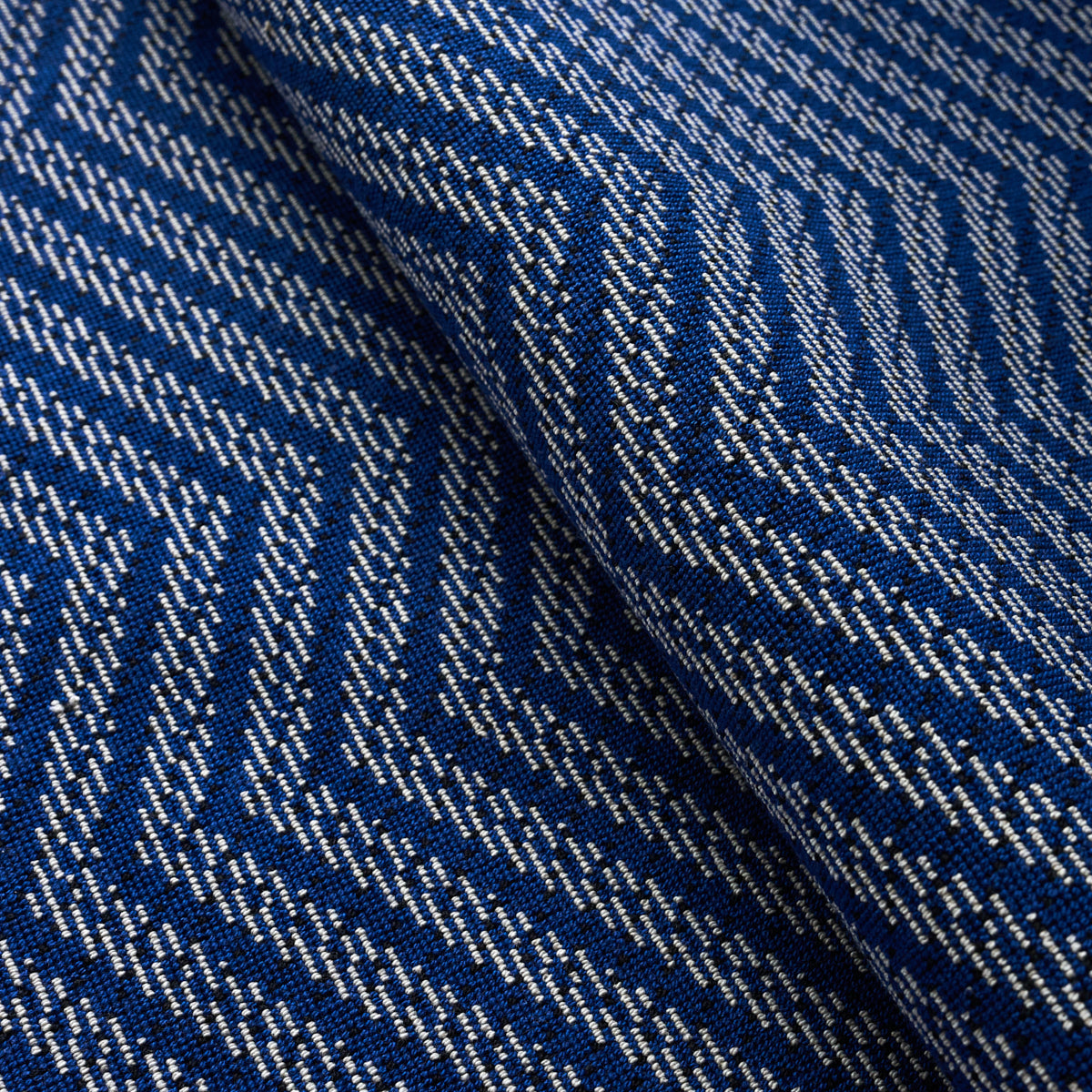 Schumacher Sparre Epingle Cobalt Fabric 80981