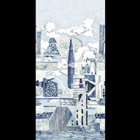 No.9 Thompson Metropolis Toll Coated 3 Drops Blue And White Wallpaper N9021042001